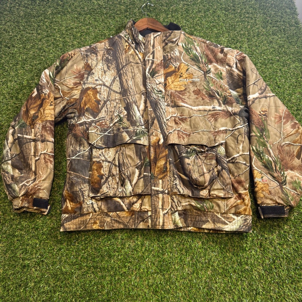 Field & Stream Mens Medium Realtree AP Camo HydroProof Ultra Hunting Jacket